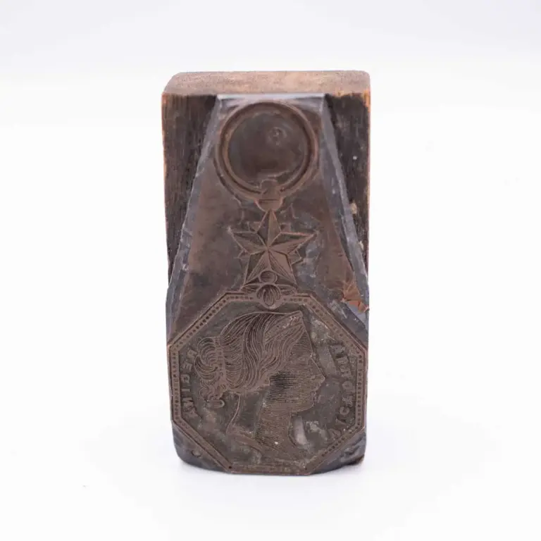 A STATIONERY PRINTING BLOCK FOR THE ARCTIC MEDAL, 1818-1855