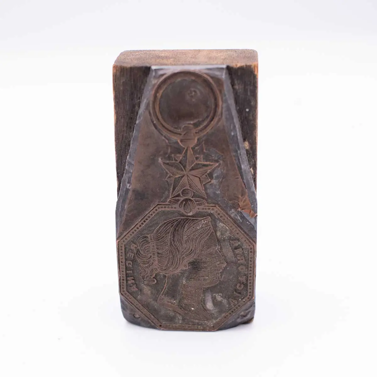 A STATIONERY PRINTING BLOCK FOR THE ARCTIC MEDAL, 1818-1855