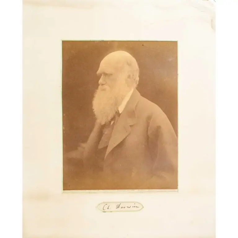 Portrait photograph of Charles Darwin