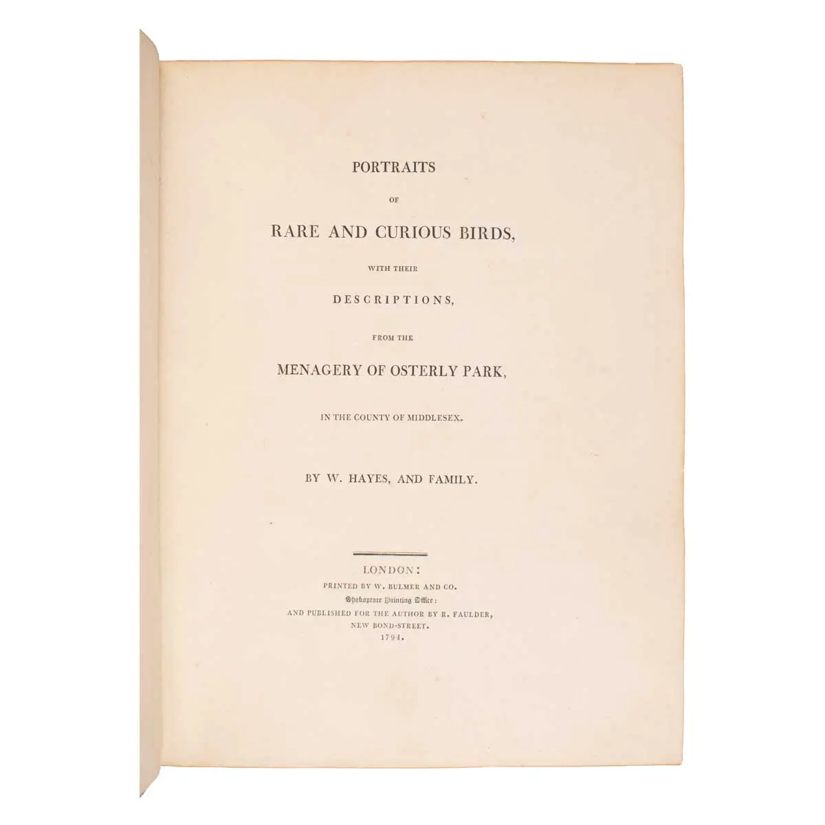 Portraits of Rare and Curious Birds, with their Descriptions, from the Menageryof Osterley Park (3)