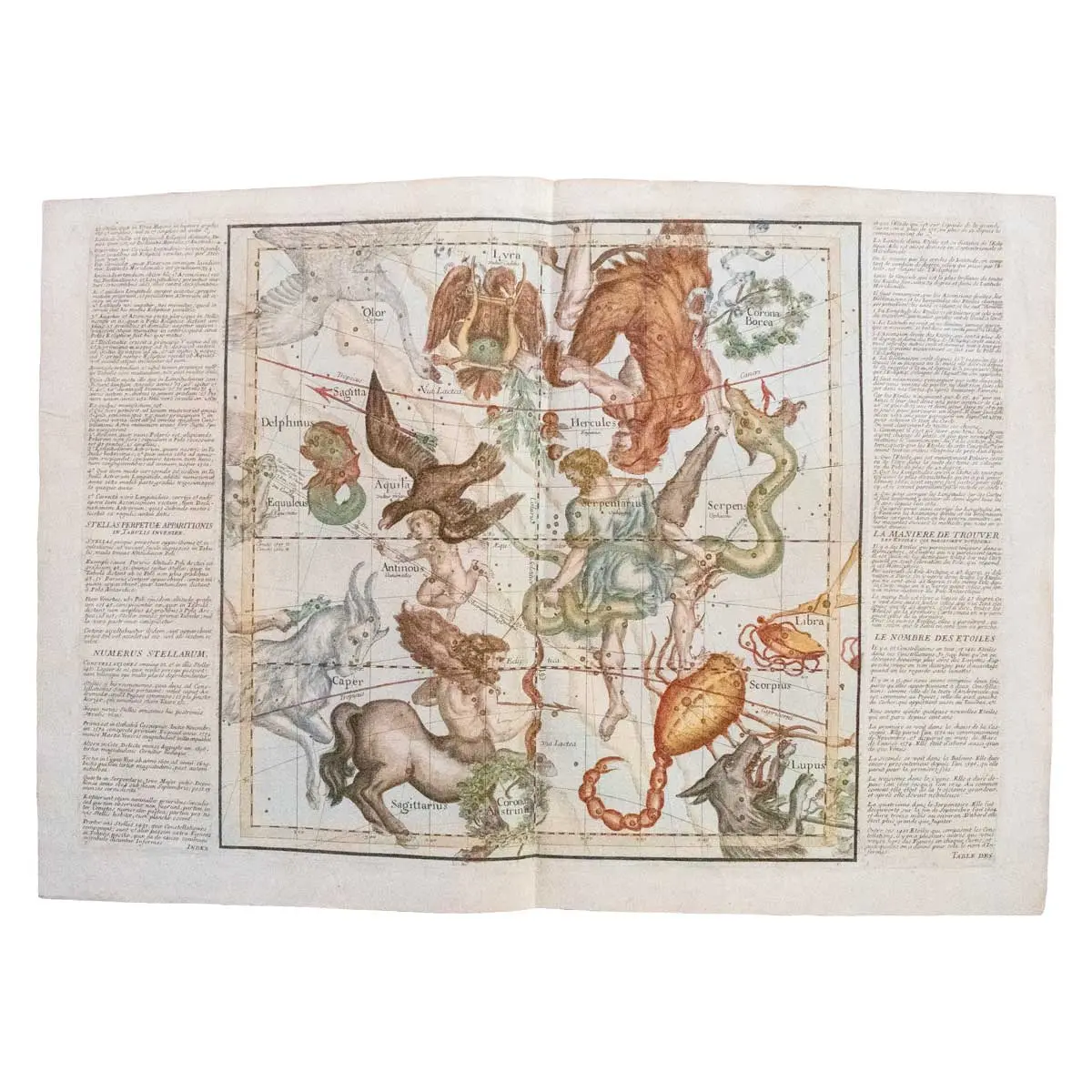 Complete set of six untitled celestial charts (6)