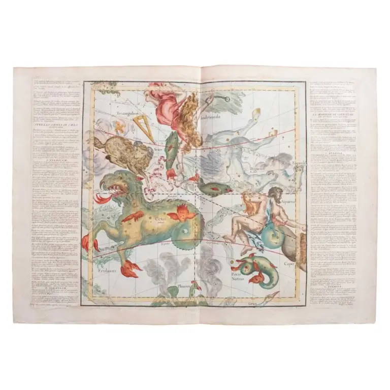 Complete set of six untitled celestial charts