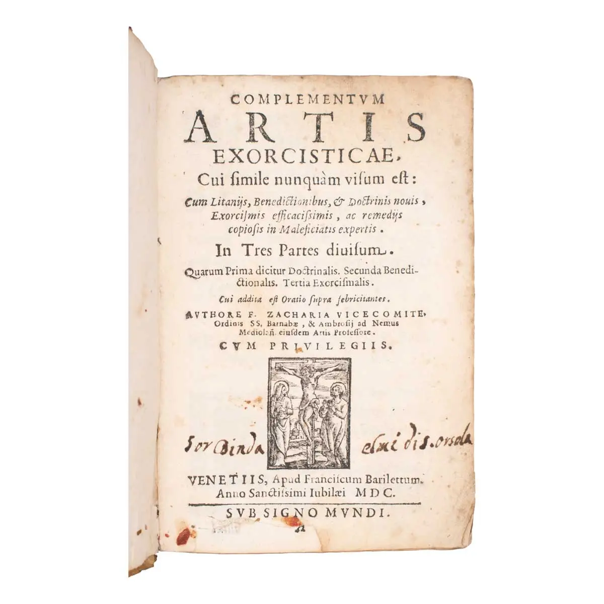Complementum Artis Exorcisticae cui simile nunquam visum est…In Tres Partes divisum (2)