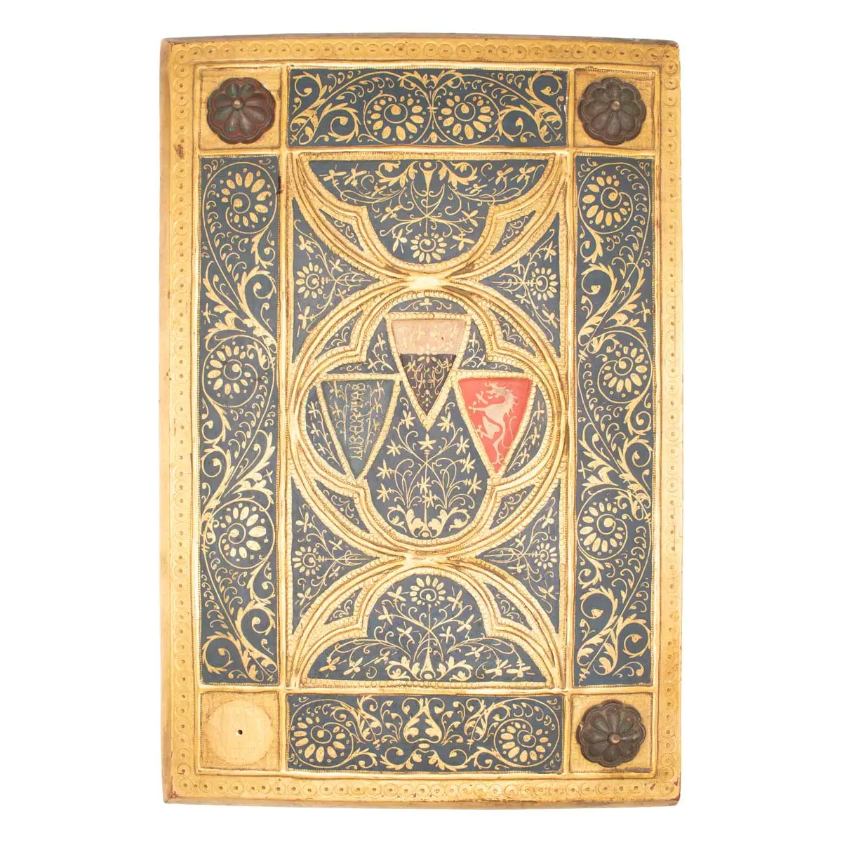 A ‘Tavolette’ Painted and Gilded Folio Panel Binding, imitating a 15th Century Sienese Book Cover featuring the Madonna and Child (2)