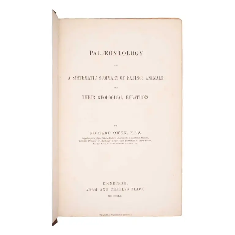 Palæontology or A Systematic Summary of Extinct Animals and Their Geological Relations