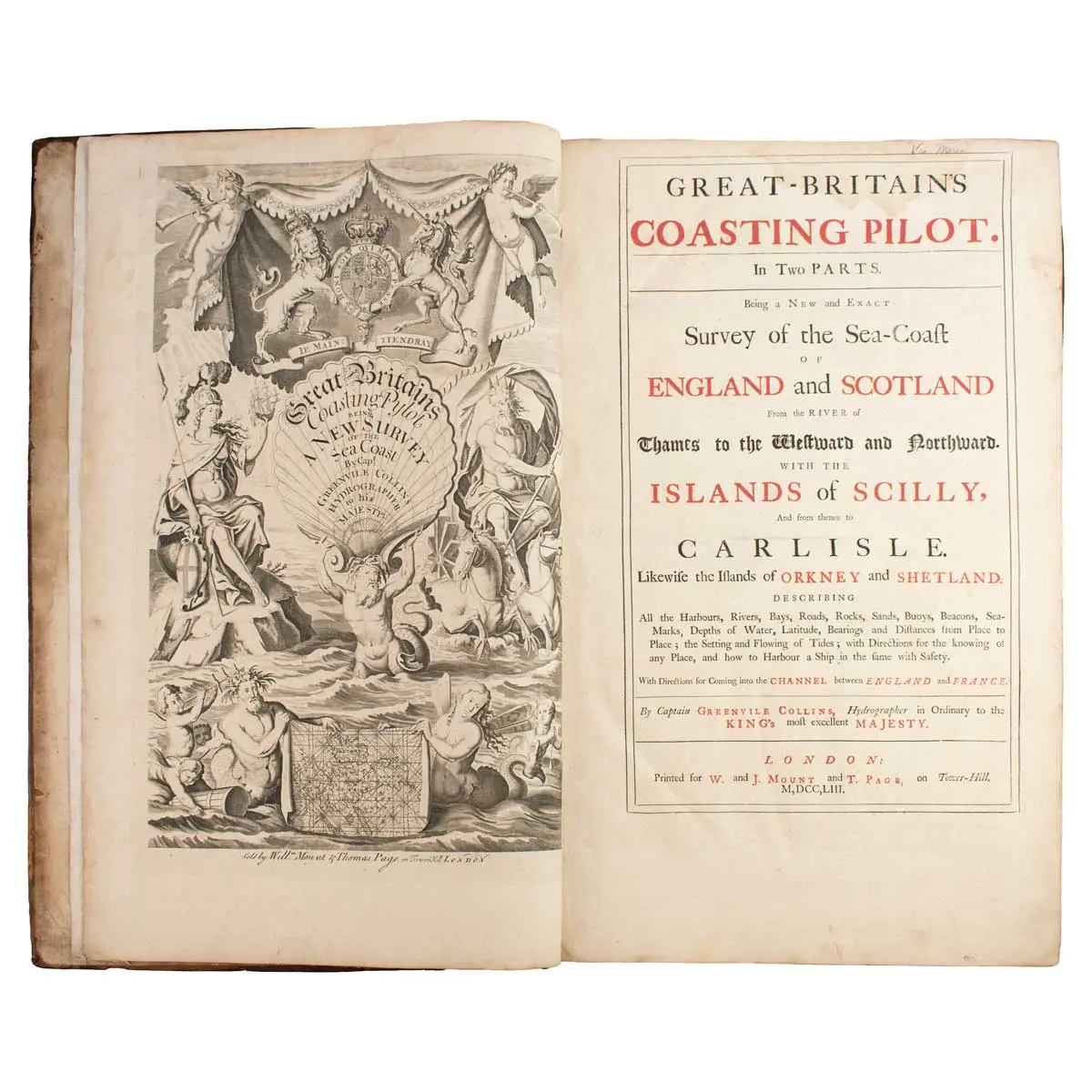 Great Britain’s Coasting-Pilot: Being a new and exact survey of the sea-coast of England and Scotland from the River of Thames to the Westward and Northward with the islands of Scilly and from thence (3)