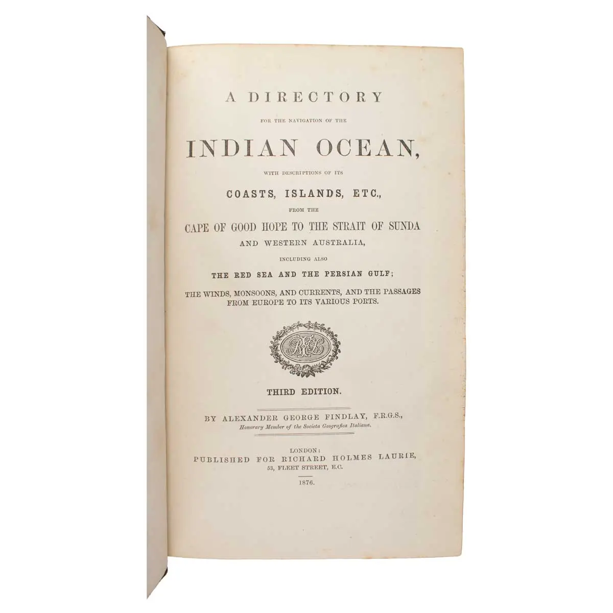 A Directory for the Navigation of the Indian Ocean , with Descriptions of its Coasts, Islands, etc., from the Cape of Good Hope to the Strait of Sunda and Western Australia (2)