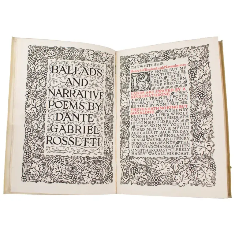 Ballads and Narrative Poems by Dante Gabriel Rosetti.
