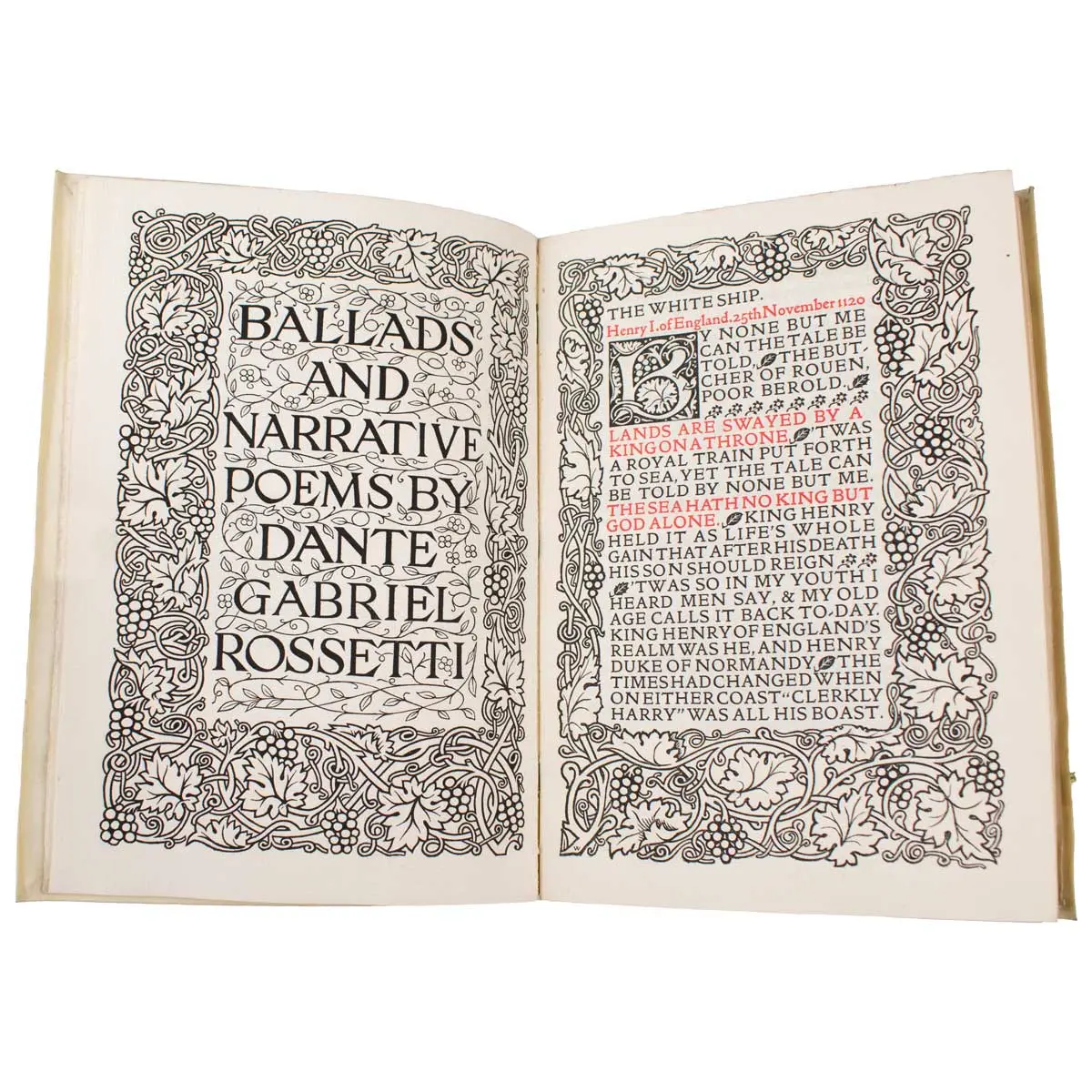 Ballads and Narrative Poems by Dante Gabriel Rosetti.