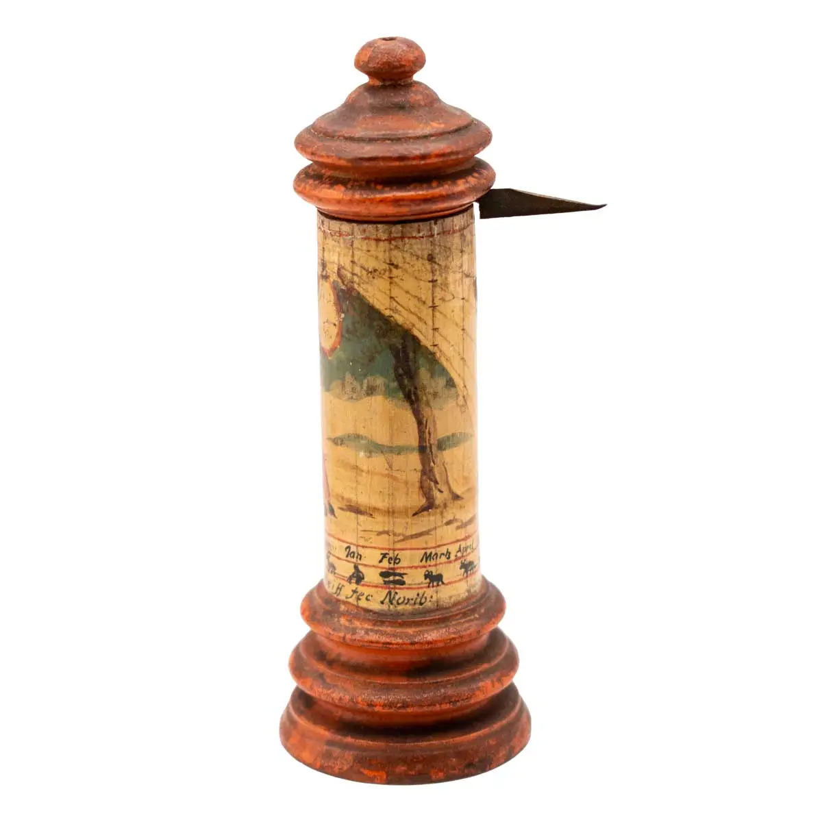 Painted Wood Pillar Dial (2)