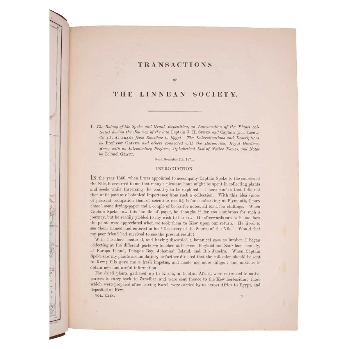 Botany of the Speke and Grant Expedition. An Enumeration of the Plants Collected during the Journey of the Late Captain J.H. Speke and Captain (Now Lieut-Col.) J.A. Grant from Zanzibar to Egypt (2)