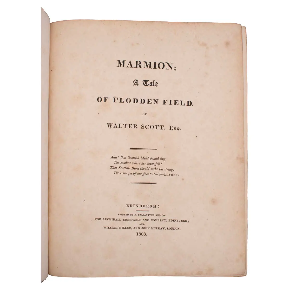 MARMION; A Tale of Flodden Field (3)