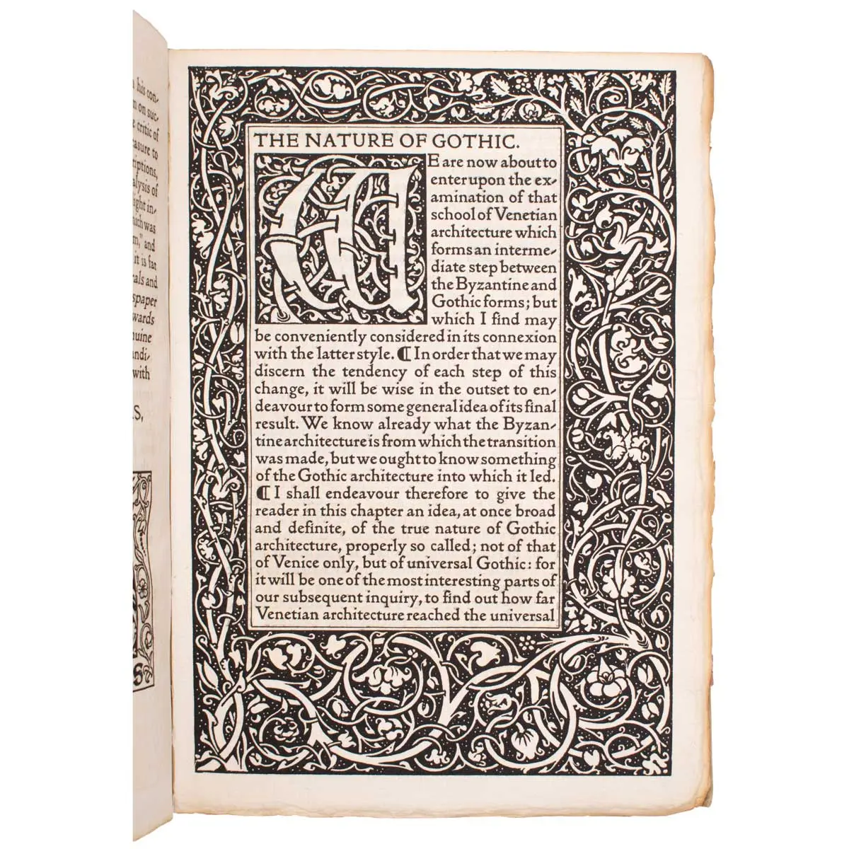 The Nature of Gothic. A Chapter of the Stones of Venice.