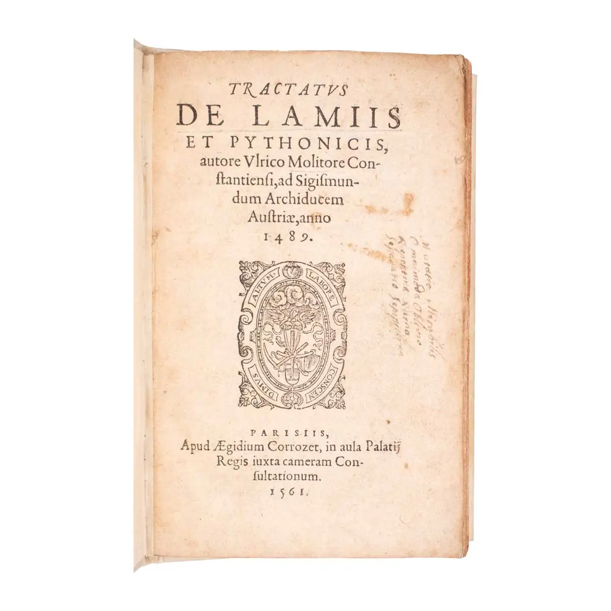Tractatus de Lamiis et Pythonicis…