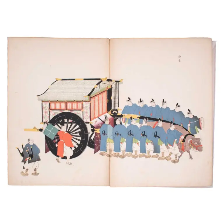 [Kojitsu Sosho] Yosha zuko fuzu kojo kojitsu sosho/ Figures and studies of palanquins and cars