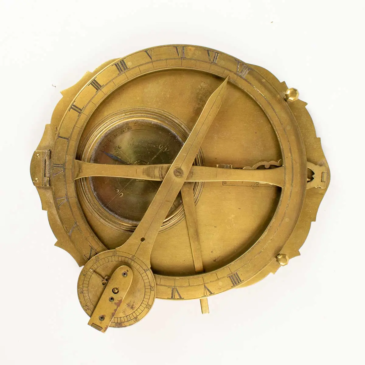 UNUSUAL ENGLISH BRASS UNIVERSAL EQUATORIAL DIAL – IN THE STYLE OF JOHN FOWLER (4)