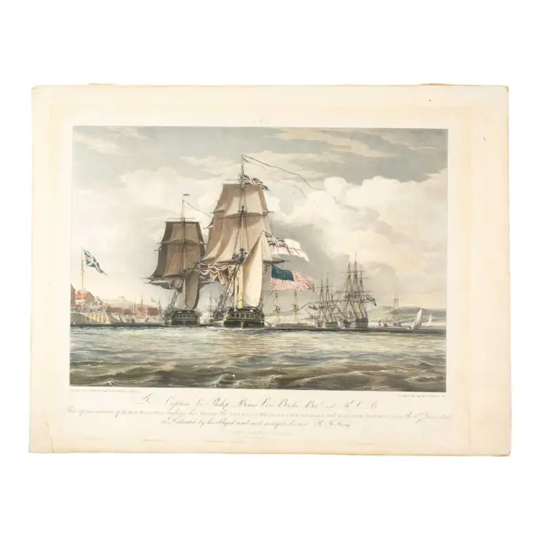 A Series of Four Views, to Illustrate the Naval Action Fought on the First Day of June, 1813 Between the English Frigate Shannon and the American Frigate Chesapeake.