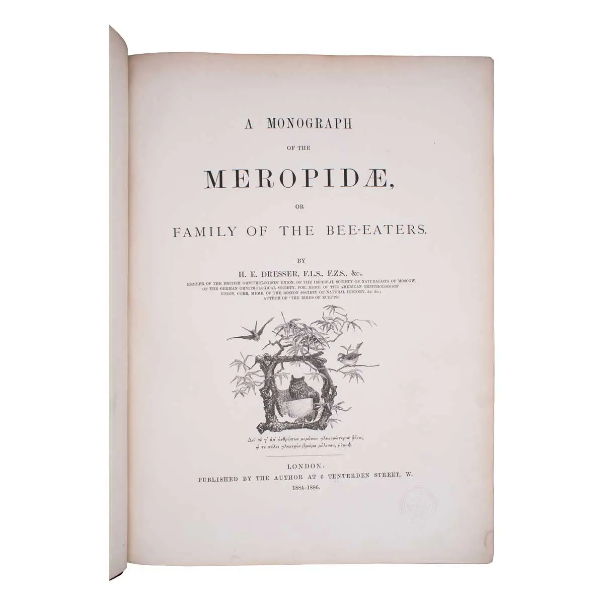A Monograph of the Meropidae, or Family of the Bee-Eaters (2)