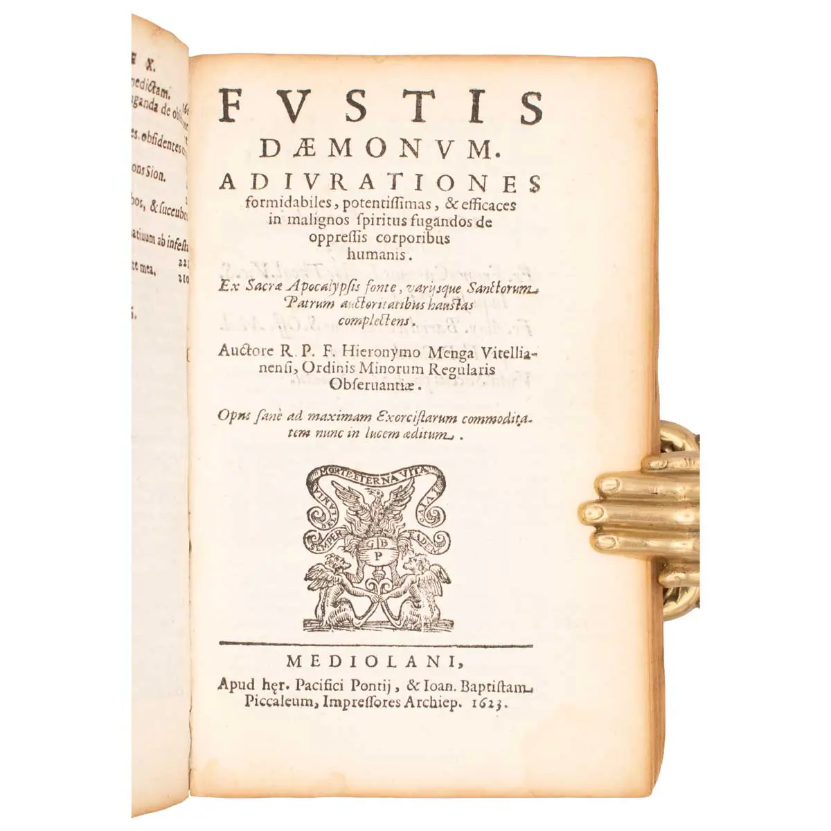 Flagellum daemonum. Exorcismos terribiles potentissimos, et efficaces… Mediolani: apud haer.  (3)