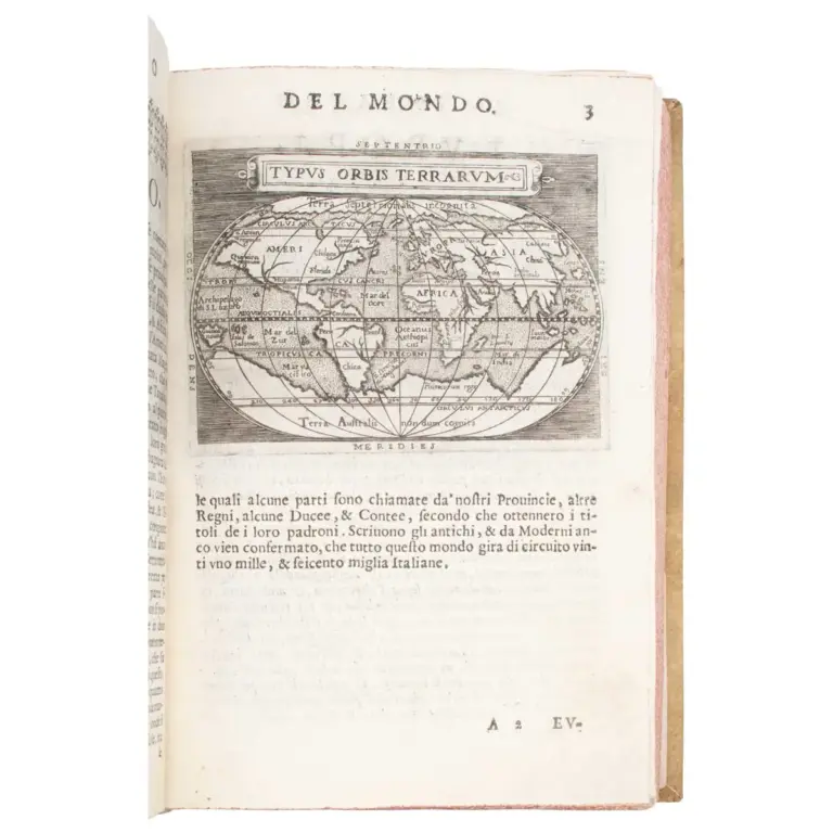 Il theatro del mondo nelquale distintamente si dimonstrano in tavole tutte le provincie, regni e paesi … ridotto dalla forma grande in questa piccola…