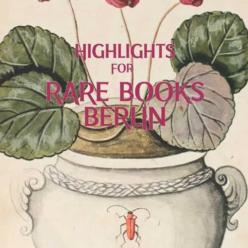 Highlights for Rare Books Berlin