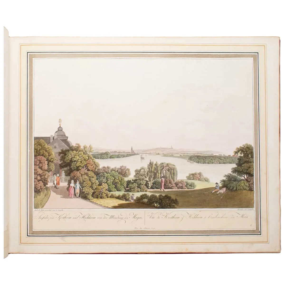 Collection de Cinquante Vues du Rhin. depuis Spire jusqu’à Dusseldorf Dessinees sur lieux d’apres Natur 1798 (2)