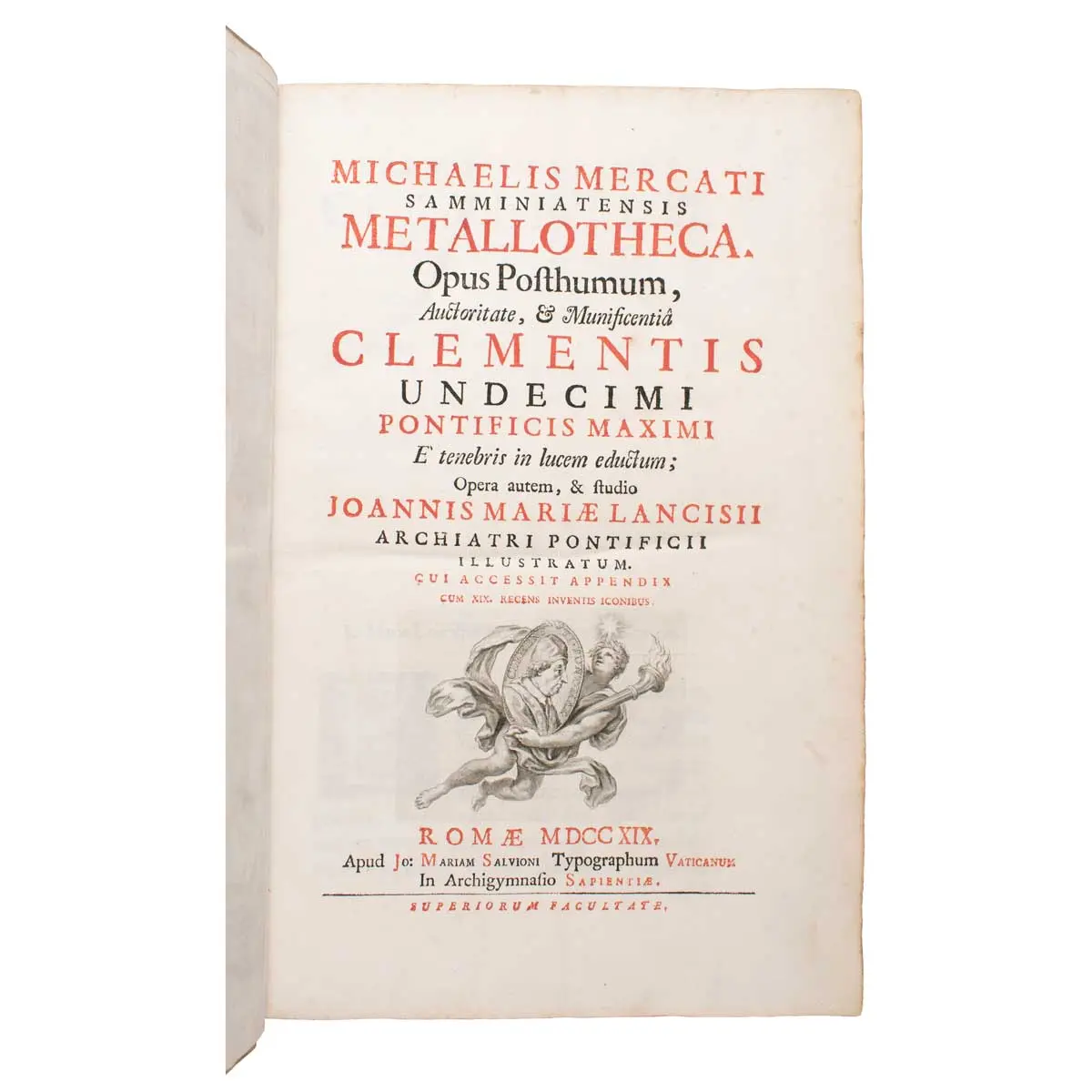 Metallotheca. Opus posthumum, auctoritate, & munificentia Clementis undecemi Pontificis Maximi ex tenebris in lucem eductum; Opera autem, & studio Joannis Mariae Lancisii… illustratum (4)