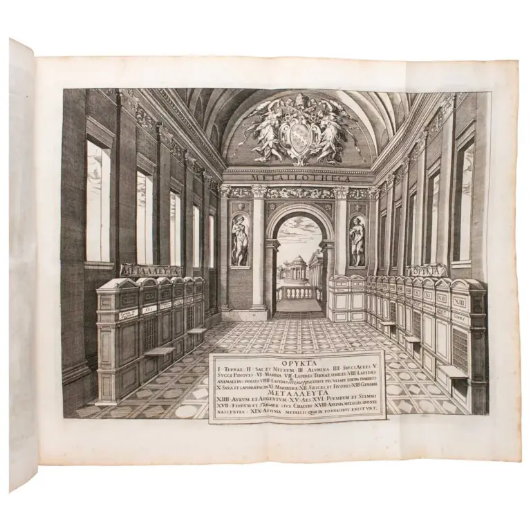 Metallotheca. Opus posthumum, auctoritate, & munificentia Clementis undecemi Pontificis Maximi ex tenebris in lucem eductum; Opera autem, & studio Joannis Mariae Lancisii… illustratum.