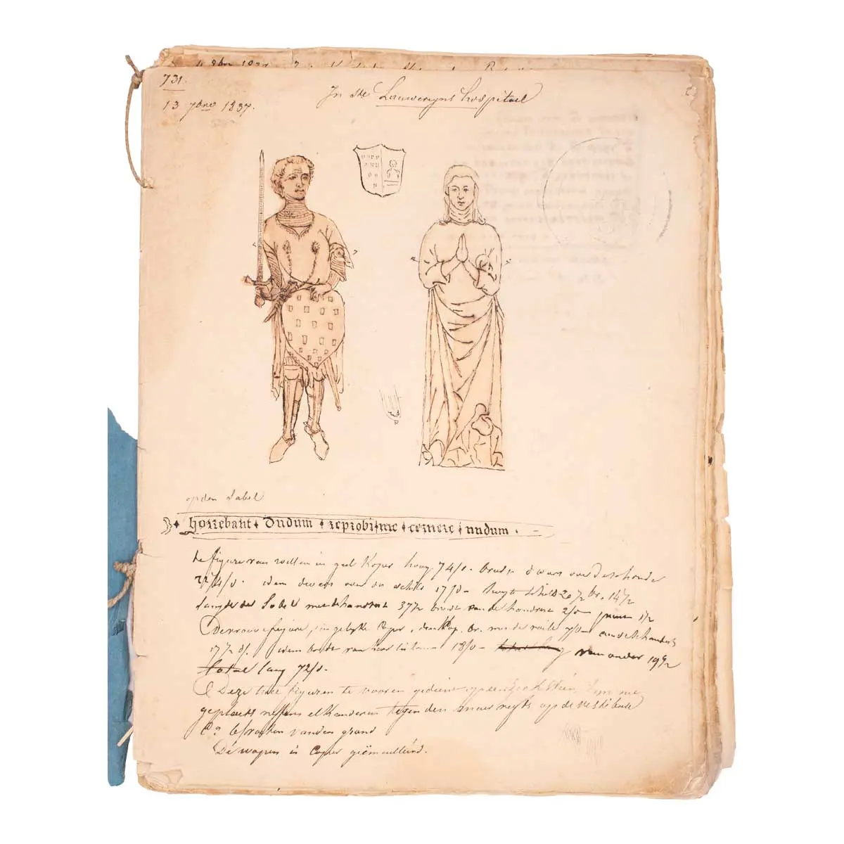 [EPIGRAPHY] Six Notebooks Of Drawings Of Tombstones And Records Of Funerary Inscriptions (9)