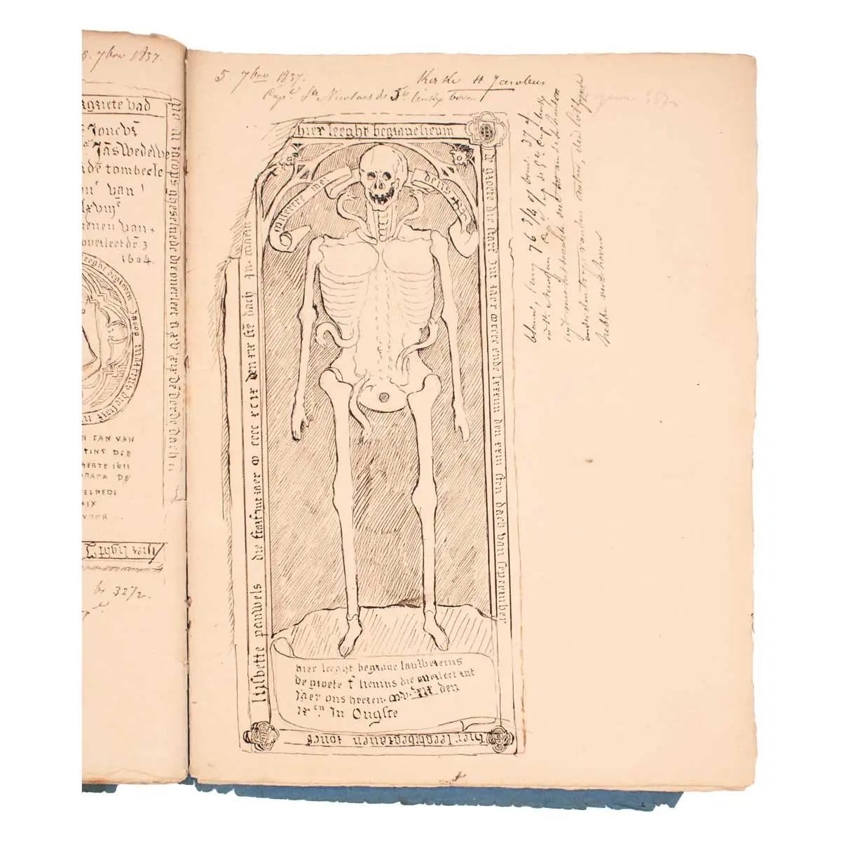 [EPIGRAPHY] Six Notebooks Of Drawings Of Tombstones And Records Of Funerary Inscriptions (1)