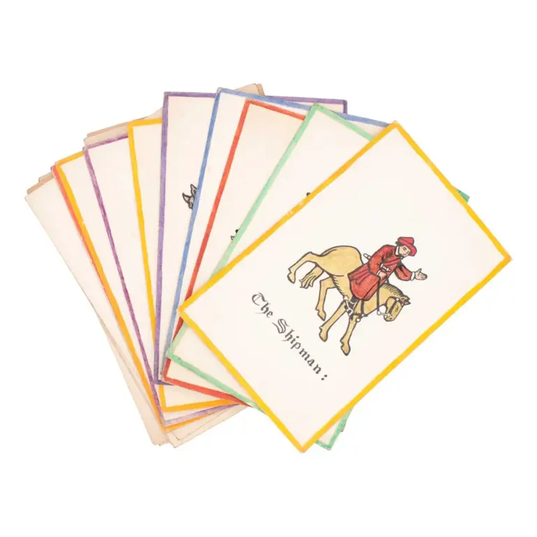 17 original watercolours of Canterbury Tales Characters