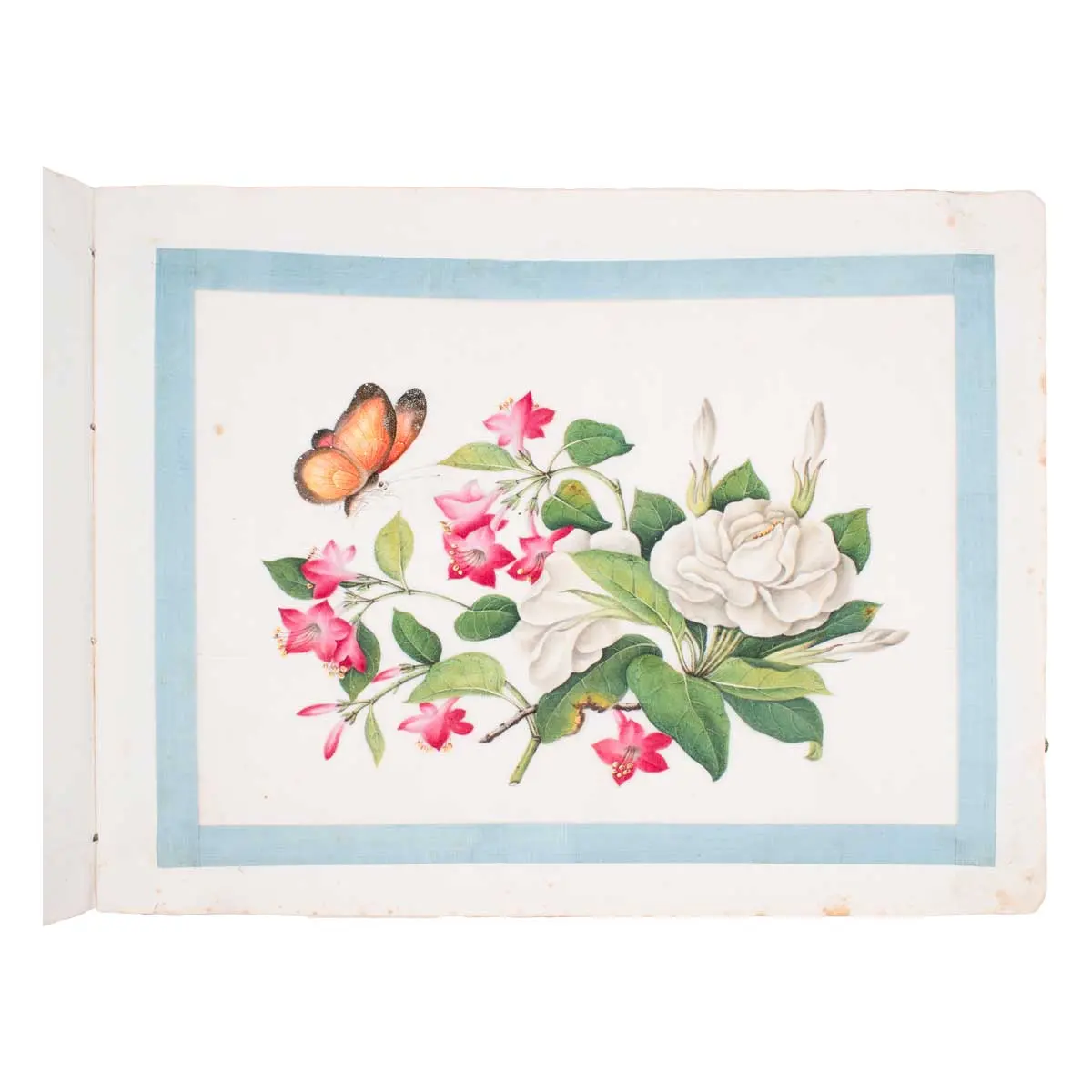 A Fine Chinese Album of Brilliant Water Colour Studies (4)