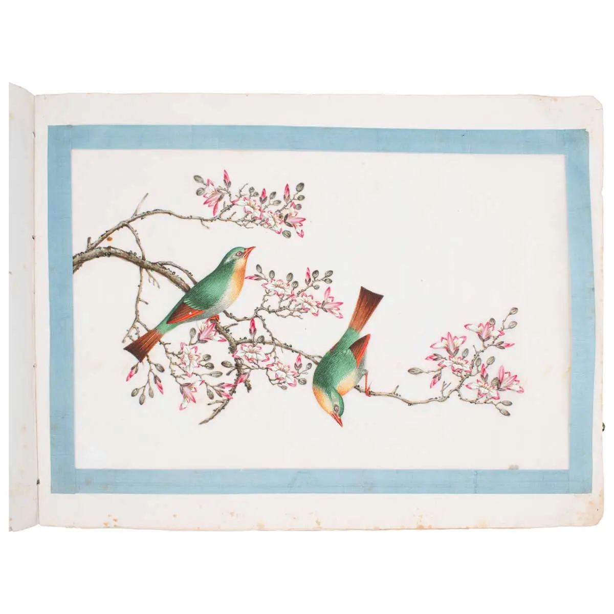 A Fine Chinese Album of Brilliant Water Colour Studies (2)