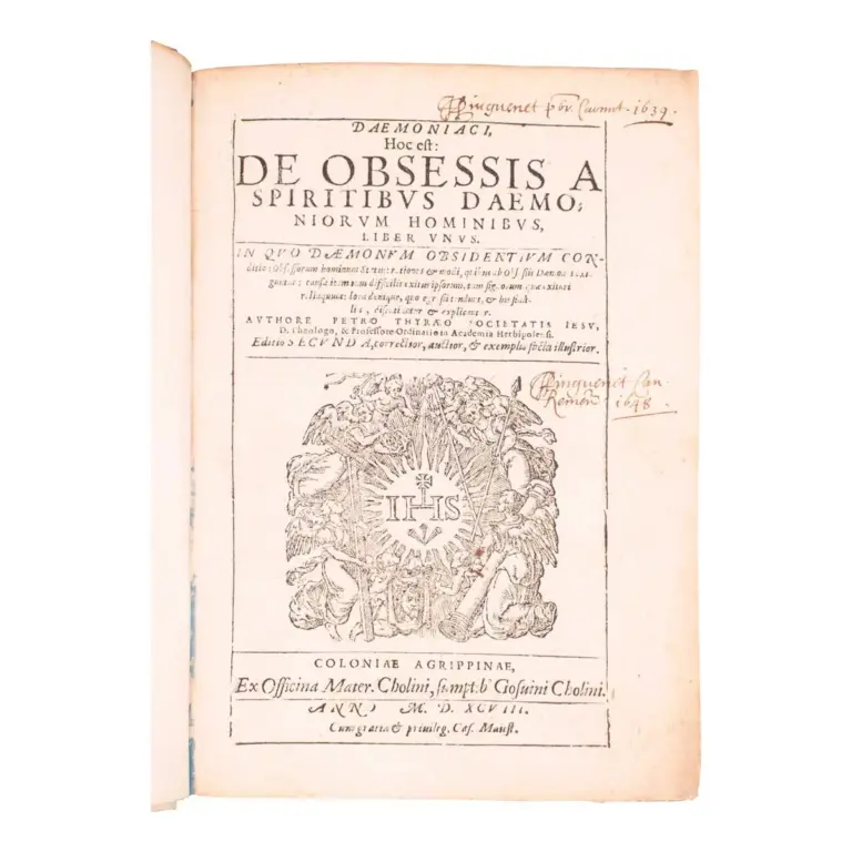Daemoniaci, hoc est: De obsessis a spiritibus daemoniorum hominibus, liber unus